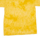 THE MOUNTAIN West Virginia University Mens Tie Dye T-Shirt Yellow USA L