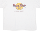 HARD ROCK CAFE Myrtle Beach Mens T-Shirt White 90s USA 2XL