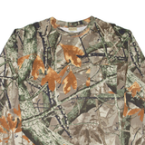 OUTFITTERS RIDGE Camouflage Mens T-Shirt Brown Long Sleeve XL