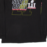 NFL Super Bowl Houston Texas Mens T-Shirt Black Long Sleeve USA XL