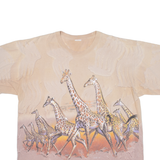 Geraffes Mens T-Shirt Beige L