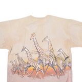 Geraffes Mens T-Shirt Beige L