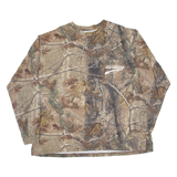 LIBERTY Realtree Camouflage Mens T-Shirt Brown Long Sleeve 3XL