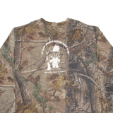LIBERTY Realtree Camouflage Mens T-Shirt Brown Long Sleeve 3XL