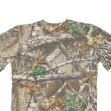 LINCOLN Camouflage Mens T-Shirt Brown XL