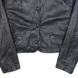SIP Womens Jacket Black Leather 90s S