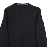 ZARA BASIC Womens Overcoat Jacket Black L