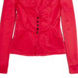 EVE Womens Blazer Jacket Red 90s XS