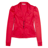 EVE Womens Blazer Jacket Red 90s XS
