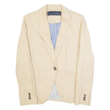 ZARA BASIC Womens Blazer Jacket Cream S