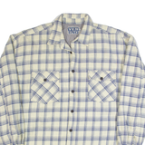 YES OR NO Mens Lumberjack Jacket Cream 90s Check XL