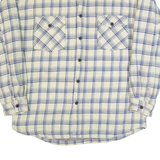 YES OR NO Mens Lumberjack Jacket Cream 90s Check XL