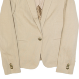 MASSIMO DUTTI Womens Blazer Jacket Beige S