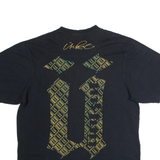 UNKUT Mens T-Shirt Black Crew Neck L