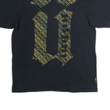 UNKUT Mens T-Shirt Black Crew Neck L