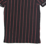 KINGS WILL DREAM Striped Mens T-Shirt Black Crew Neck XS