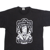 BC COLLECTION Barber Shop Mens T-Shirt Black Crew Neck S