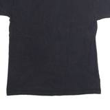 FRUIT OF THE LOOM German Text Beer Mens T-Shirt Black Crew Neck L