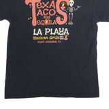 GILDAN La Playa Mexican Grille Mens T-Shirt Black USA Crew Neck M