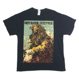 GILDAN Impericon Festivals 2017 Mens Band T-Shirt Black Crew Neck L