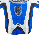 PARENTINI Cycling Mens Jersey Blue 1/4 Zip L