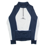 AESSE Cycling Womens Jersey Blue Long Sleeve 1/4 Zip UK 14