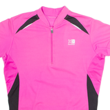 KARRIMOR Cycling Womens Jersey Pink 1/2 Zip M