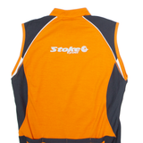 STOKE CYCLES Cycling Mens Jersey Orange Sleeveless 1/4 Zip M
