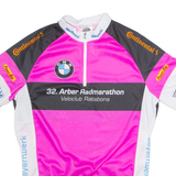 GONSO Cycling Mens Jersey Pink 1/4 Zip L