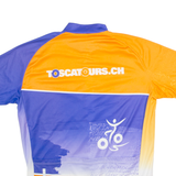 CRESPO Full Zip Cycling Mens Jersey Orange High Neck L