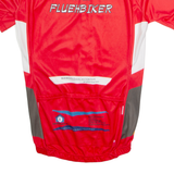 OWAYO Full Zip Cycling Mens Jersey Red High Neck M