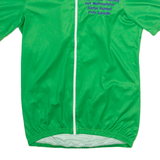 CUORE Full Zip Cycling Mens Jersey Green High Neck M