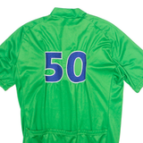 CUORE Full Zip Cycling Mens Jersey Green High Neck M