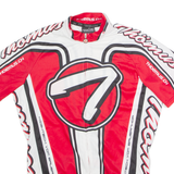 THOEMUS Full Zip Cycling Mens Jersey Red High Neck S