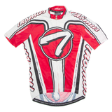 THOEMUS Full Zip Cycling Mens Jersey Red High Neck S