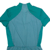 DECATHLON Cycling Womens Jersey Green 1/4 Zip M