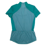 DECATHLON Cycling Womens Jersey Green 1/4 Zip M