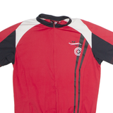 K-TEC Cycling Mens Jersey Red 1/2 Zip XXS