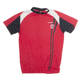 K-TEC Cycling Mens Jersey Red 1/2 Zip XXS
