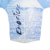 ACTION Full Zip Cycling Mens Jersey Blue High Neck XL