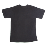 GILDAN Wolf Print Mens T-Shirt Black Crew Neck M