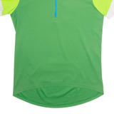 QLOOM Cycling Mens Jersey Green 1/4 Zip M