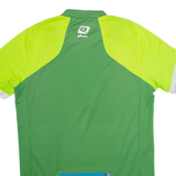 QLOOM Cycling Mens Jersey Green 1/4 Zip M
