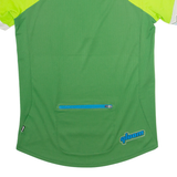 QLOOM Cycling Mens Jersey Green 1/4 Zip M