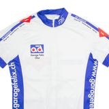 CUORE Full Zip Cycling Mens Jersey White High Neck M