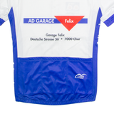 CUORE Full Zip Cycling Mens Jersey White High Neck M