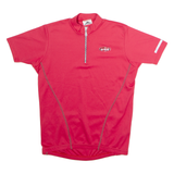 AESSE Cycling Mens Jersey Pink 1/4 Zip L