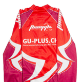 CUORE Full Zip Cycling Mens Jersey Maroon Long Sleeve High Neck M