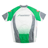 TWERENBOLD Full Zip Cycling Mens Jersey White High Neck L