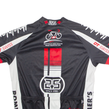 MAX HURZELER Full Zip Cycling Mens Jersey Black High Neck L